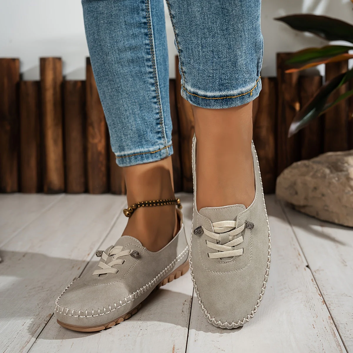 Zara | Women's Comfort Lace Up Loafers - Image 8