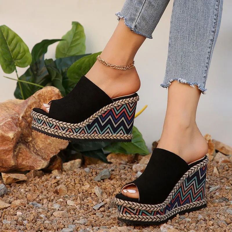 Zelina™ | Boho Wedge Sandals - Image 2